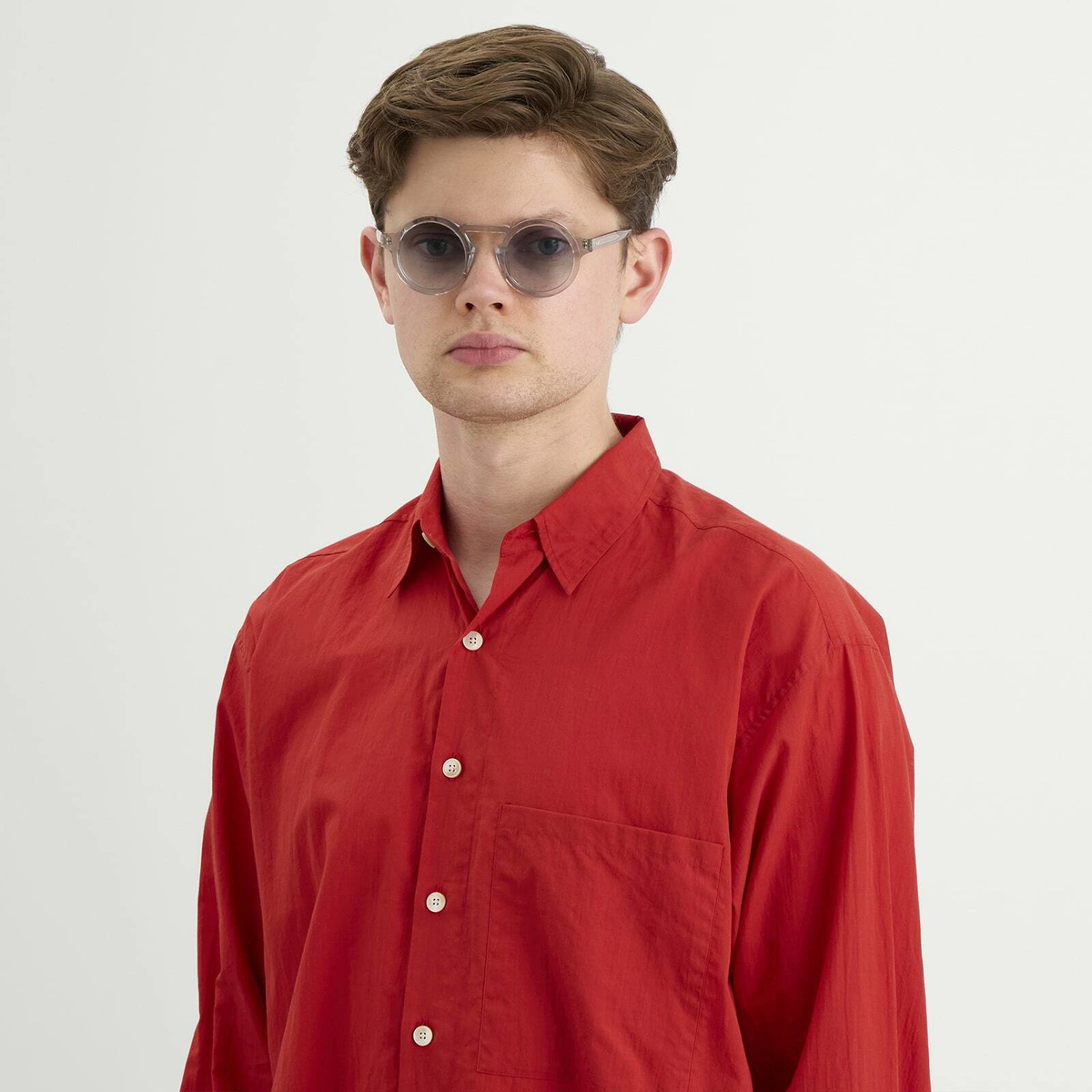 Oscar Deen Panda Sunglasses in Slate/Azure Fade 