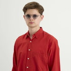 Oscar Deen Panda Sunglasses in Slate/Azure Fade 