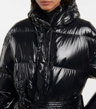 Perfect Moment Metallic belted down parka