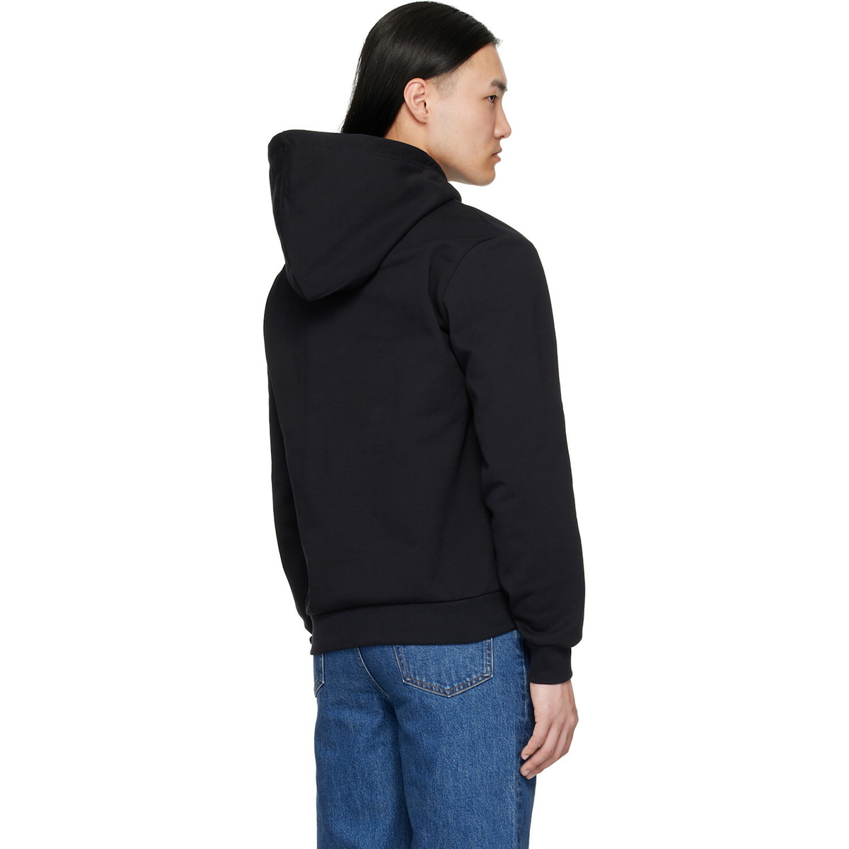 A.P.C. Black Standard 'Rue Madame' Hoodie
