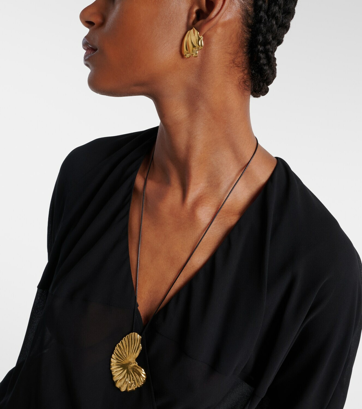 Ysso Ocean 24kt gold-plated earrings