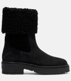 Rene Caovilla Embellished suede Chelsea boots