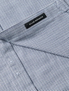 Club Monaco - Button-Down Collar Puppytooth Cotton-Flannel Shirt - Blue