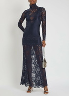 Rabanne Lace Maxi Dress Navy