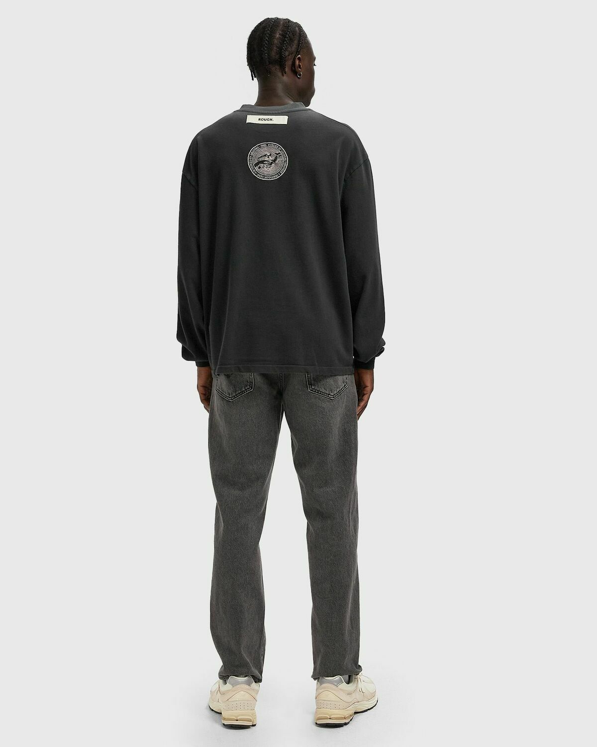 Rough. BOND EMBLEM LONGSLEEVE Black Mens Longsleefe