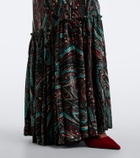 Etro Paisley jersey and chenille gown