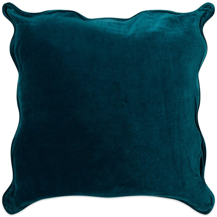 Photo: The Conran Shop Velvet Scallop Cushion Cover in Blue 