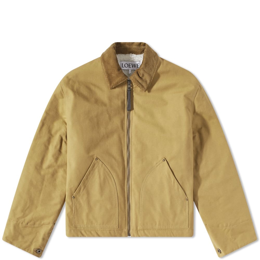 Loewe Men's Zip Workwear Jacket in Chestnut Loewe