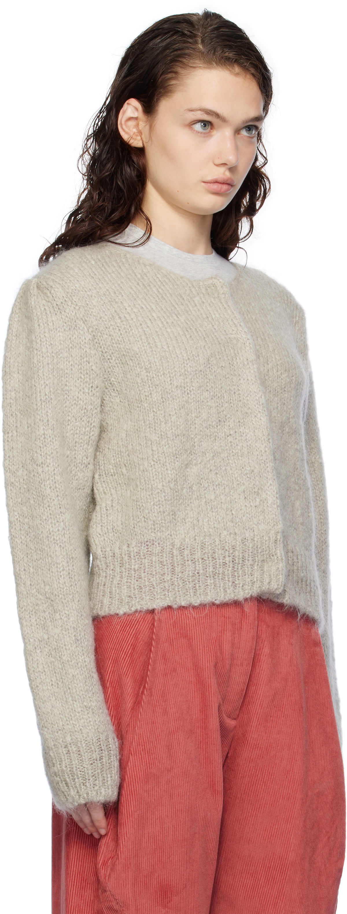 AMOMENT GRANDPA CARDIGAN カーディガンM AMOMENTO Grandpa Cardigan - Brown | Garmentory