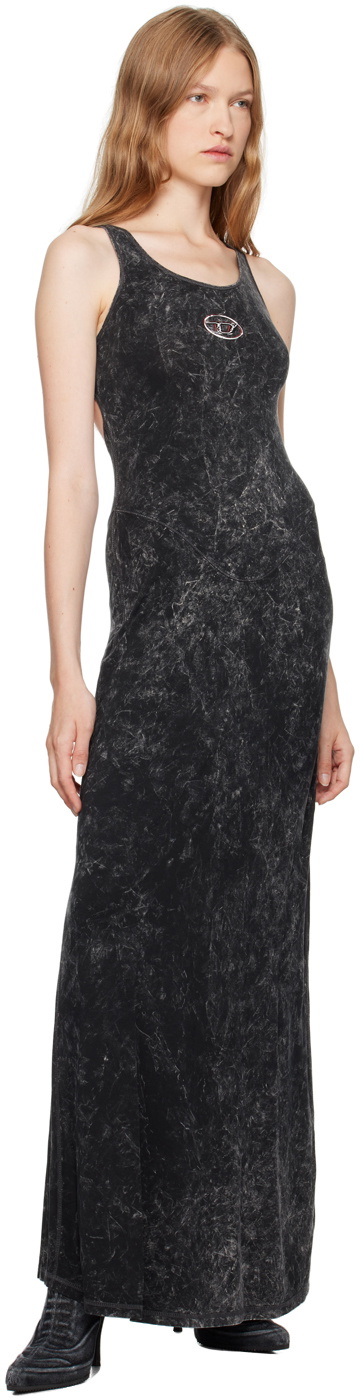 Diesel Black D-Avena-P1 Maxi Dress