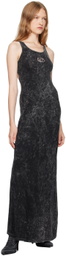 Diesel Black D-Avena-P1 Maxi Dress