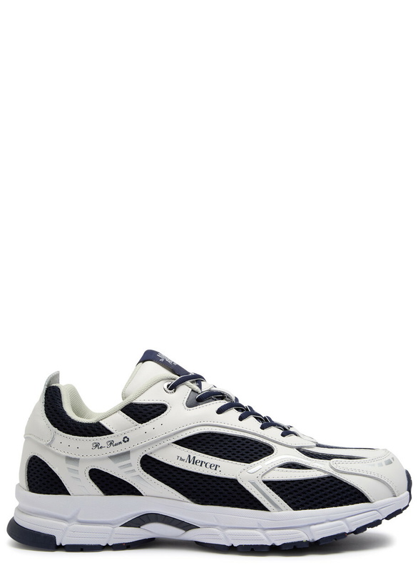 Photo: Mercer The Re-run City Panelled Mesh Sneakers Navy