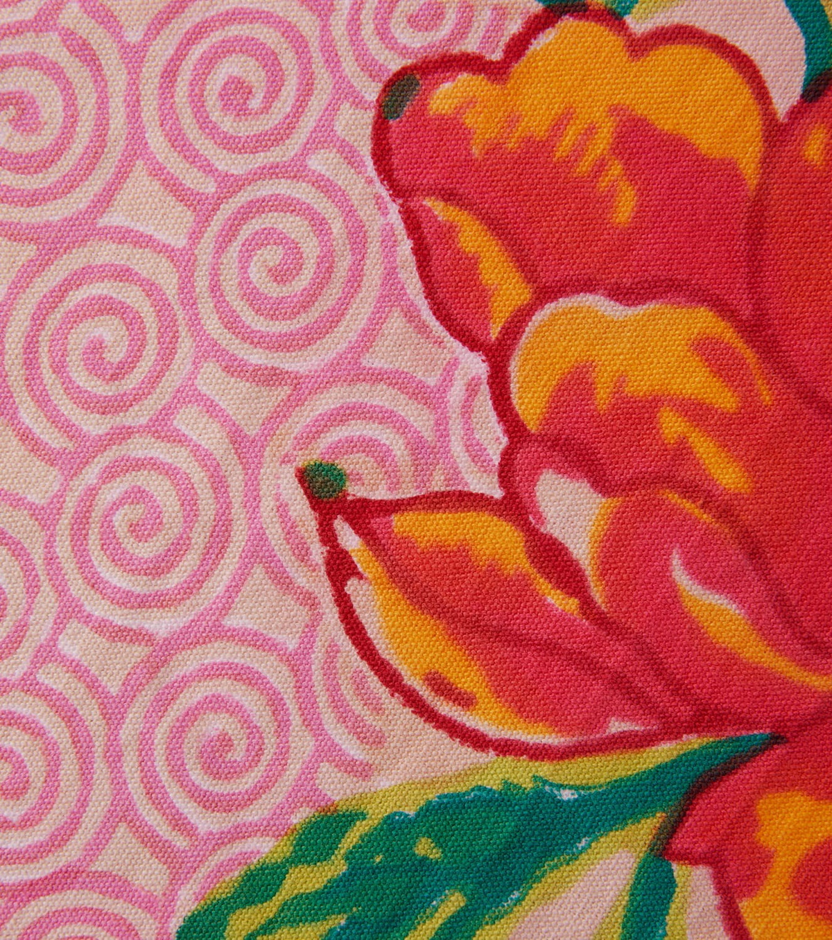 Lisa Corti Camelia Magenta cotton table runner