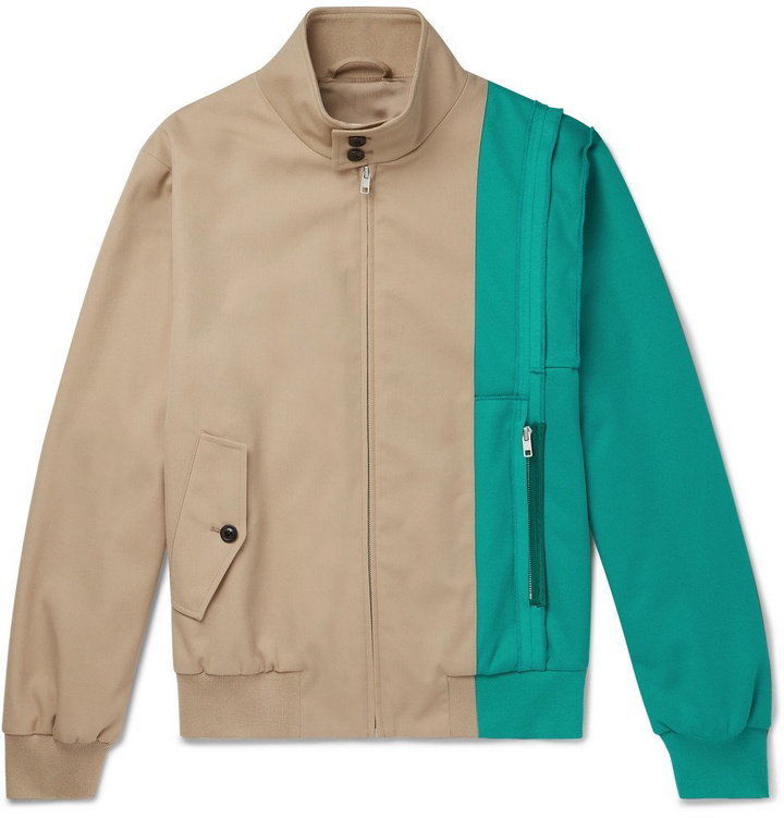 Photo: Maison Margiela - Two-Tone Gabardine and Piqué Blouson Jacket - Men - Sand