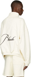 Rhude Off-White Quarter Zip Sweater