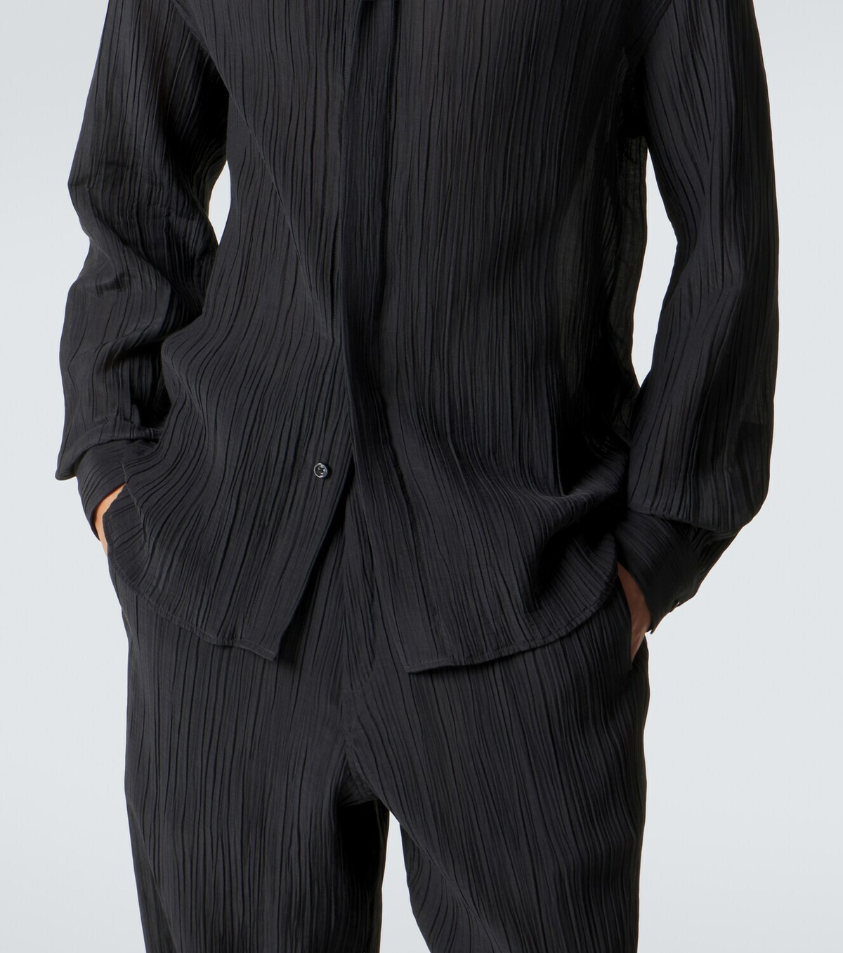 Umit Benan Bruce linen and cotton shirt