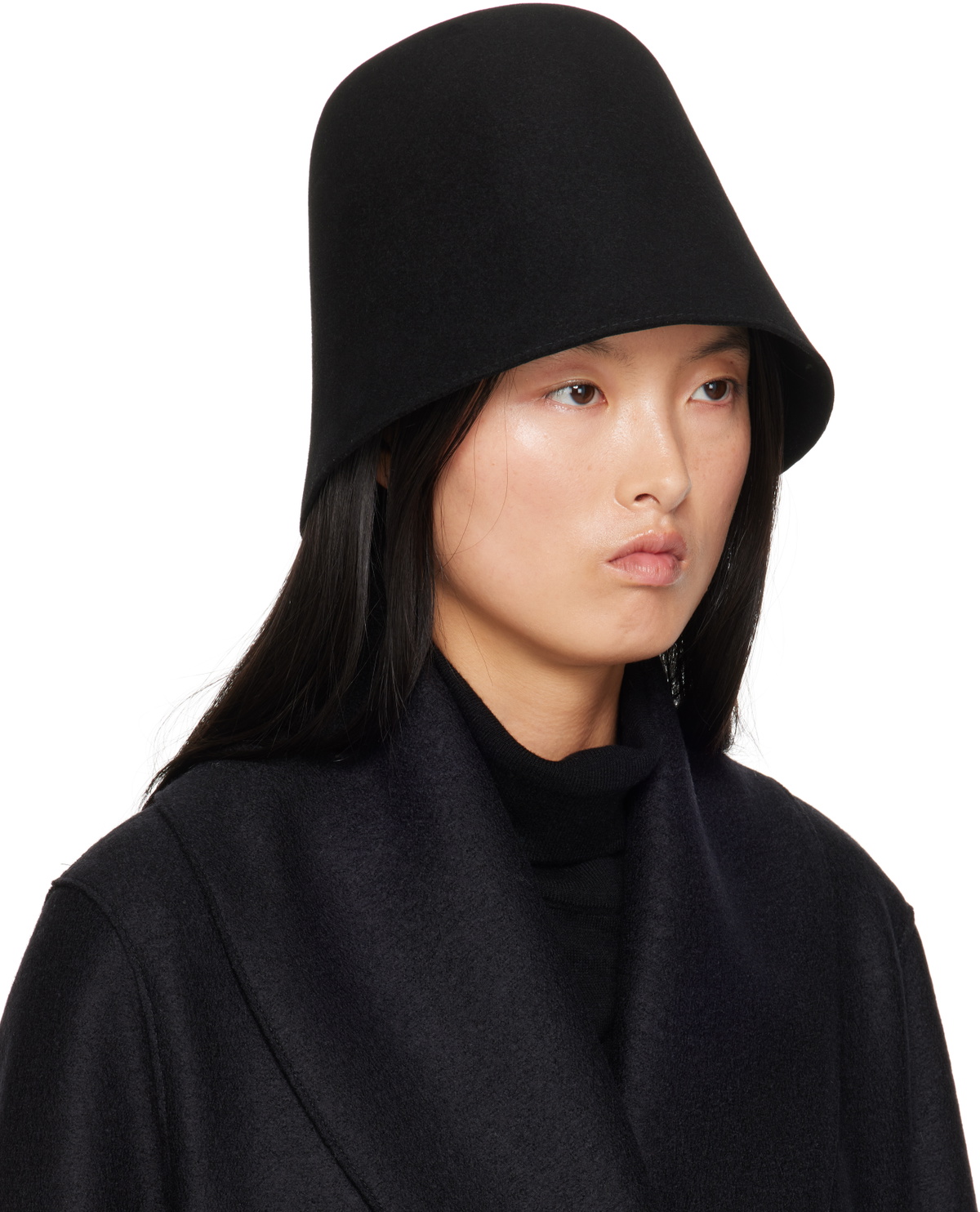 La Collection Black Madelyn Beach Hat