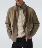 Dunhill Cable-knit cotton and silk sweater