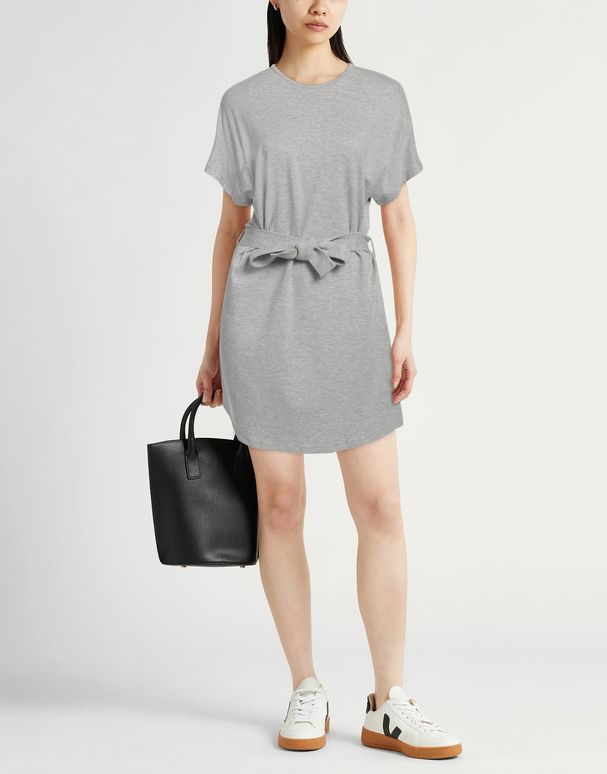 Majestic Filatures Womens Mini dress Light in Grey