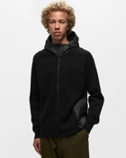 C.P. Company Metropolis Series Double Mixed Zipped Hoodie Black - Mens - Hoodies/Zippers