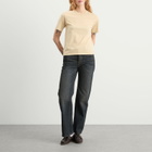 Auralee Women's High Twist Cotton Jersey T-Shirt in Light Beige