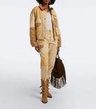 Marant Etoile Renzae patchwork cotton cargo pants