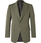 TOM FORD - Shelton Slim-Fit Cotton Silk-Blend Suit Jacket - Green