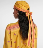 Valentino Escape cotton and silk head wrap