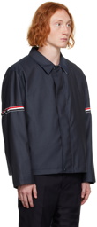 Thom Browne Navy Armband Jacket