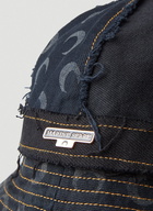 Moon Denim Panelled Bell Hat in Black