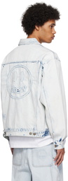 drew house Blue Printed Denim Jacket