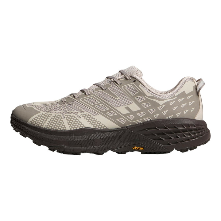Photo: Hoka One One Speedgoat 2 Ts Sneaker in River Rock Grey/Cast Iron
