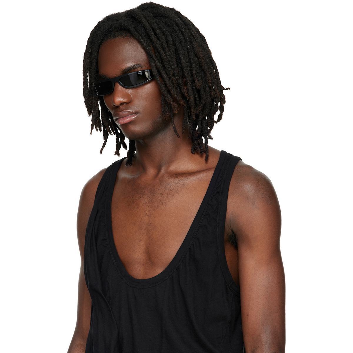 Rick Owens Black Tower Fog Sunglasses