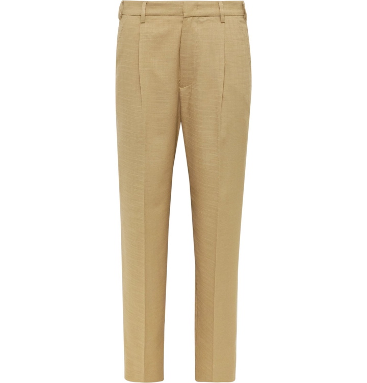 Photo: Barena - Tan Talon Tapered Woven Suit Trousers - Brown