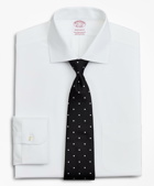 Brooks Brothers Men's Stretch Madison Relaxed-Fit Dress Shirt, Non-Iron Poplin English Collar | White
