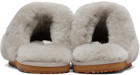 Mou Gray Fur Slippers