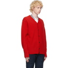 PRESIDENTs Red Self Edge Cardigan