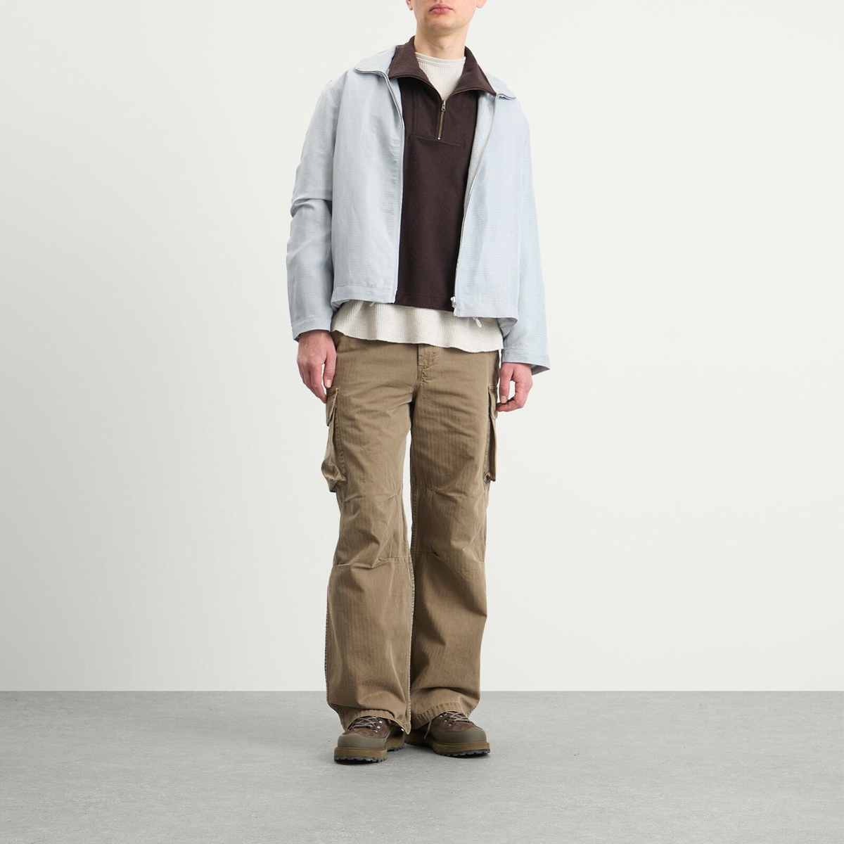 Ranra Men's Reach Silk Linen Ripstop Jacket in High Rise RANRA