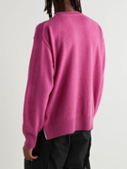Sacai - Madsaki Embroidered Wool Sweater - Pink