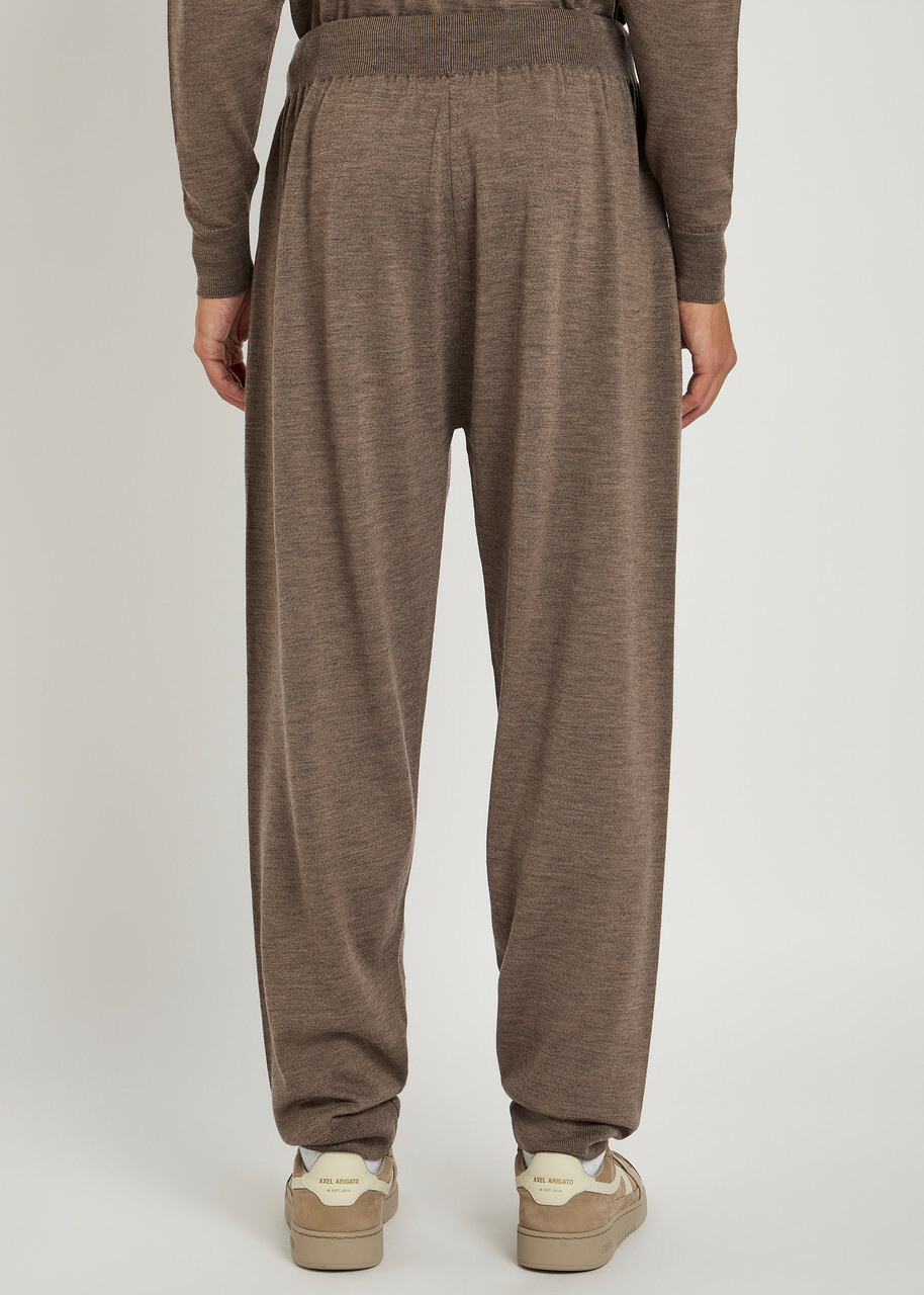 John Smedley Henning Wool Sweatpants Light Brown