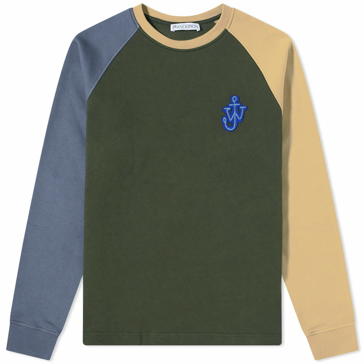 Photo: JW Anderson Raglan Colour Block Crew Sweat