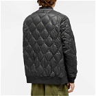 Taion Men's x Beams Lights Reversible MA-1 Down Jacket in Multi/Black
