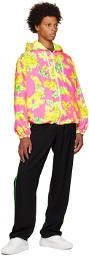 Versace Pink & Yellow Floral Jacket
