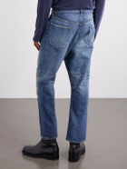 Beams Plus - Straight-Leg Distressed Jeans - Blue