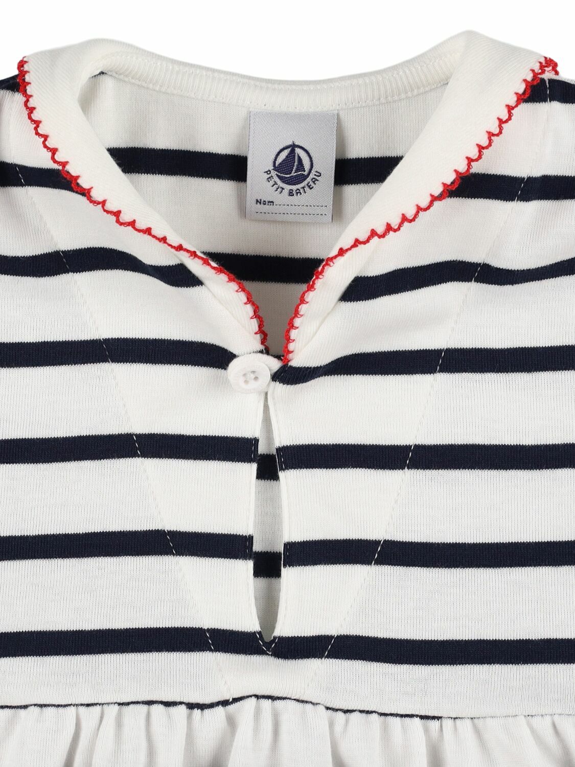 PETIT BATEAU Striped Cotton Jersey Dress