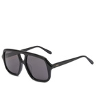 Loewe Eyewear Slim Pilot Sunglasses in Black/Grey 