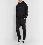 Givenchy - Flocked Loopback Cotton-Jersey Hoodie - Black