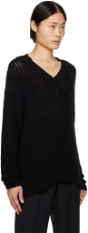 COMMAS Black V-Neck Sweater