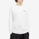 Arc'teryx Men's Multi Bird Logo Long Sleeve T-Shirt in White Light