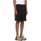 Greg Lauren Black Cotton Shorts